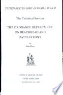 The Ordnance Department : on beachhead and battlefront /