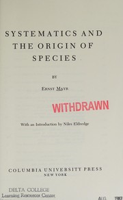 Systematics and the origin of species /