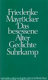 Das besessene Alter : Gedichte 1986-1991 /