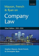 Mayson, French & Ryan on company law /