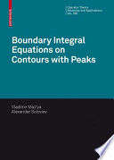 Boundary integral equations on contours with peaks /