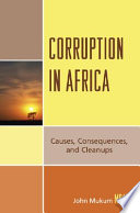 Corruption in Africa : causes, consequences, and cleanups /
