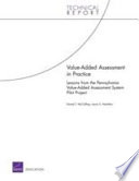 Value-added assessment in practice : lessons from the Pennsylvania Value-Added Assessment System pilot project /
