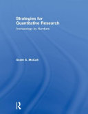 Strategies for qunatitative research : archaeology by numbers /