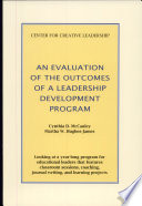 An evaluation of the outcomes of a leadership development program /