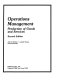 Operations management : production of goods and services /