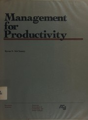 Management for productivity /