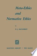 Meta-Ethics and Normative Ethics /