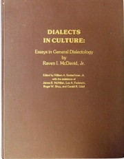 Dialects in culture : essays in general dialectology /