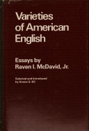 Varieties of American English : essays /