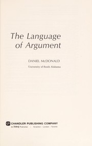 The language of argument /