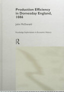 Production efficiency in Domesday England, 1086 /