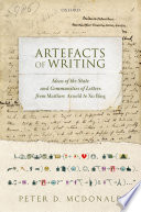 Artefacts of writing : ideas of the state and communities of letters from Matthew Arnold to Xu Bing /