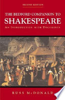 The Bedford companion to Shakespeare : an introduction with documents /