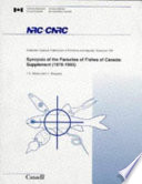 Synopsis of the parasites of fishes of Canada /