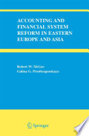Accounting and financial system reform in Eastern Europe and Asia /