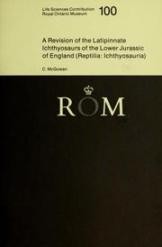 A revision of the Latipinnate Ichthyosaurs of the Lower Jurassic of England (Reptilia: Ichthyosauria) /