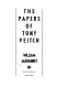 The papers of Tony Veitch /