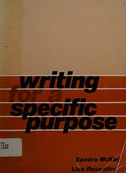 Writing for a specific purpose /