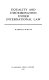 Equality and discrimination under international law /