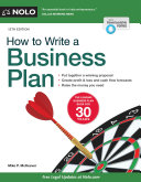 How to write a business plan /