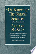 On knowing--the natural sciences /