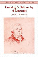 Coleridge's philosophy of language /