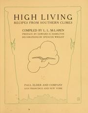 High living; recipes from southern climes /