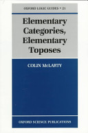 Elementary categories, elementary toposes /