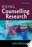 Doing counselling research /