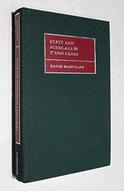 State and scholars in Tʻang China /