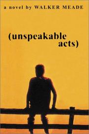 Unspeakable acts /