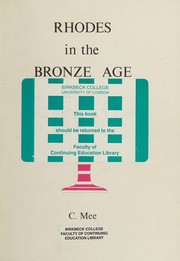 Rhodes in the bronze age : an archaeological survey /