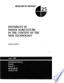 Instability in Indian agriculture in the context of the new technology /