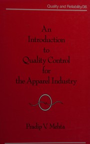 An introduction to quality control for the apparel industry /