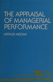 The appraisal of managerial performance /