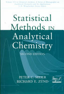 Statistical methods in analytical chemistry /