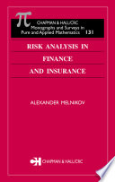 Risk analysis in finance and insurance /