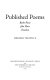 Published poems : Battle-pieces ; John Marr ; Timoleon /