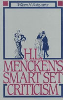H.L. Mencken's Smart set criticism /