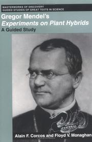 Gregor Mendel's Experiments on plant hybrids : a guided study /