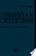 Christian criticism : a study of literary God-talk /