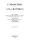 Fundamentals of legal research /