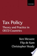 Tax policy : theory and practice in OECD countries /
