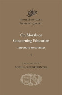 On morals, or, Concerning education /