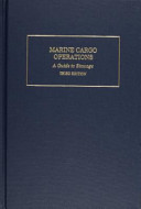 Marine cargo operations : a guide to stowage /