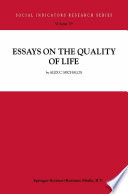 Essays on the Quality of Life /