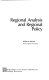 Regional analysis and regional policy /