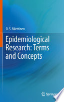 Epidemiological research : terms and concepts /