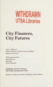 City finances, city futures /